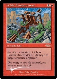 (Promo-FNM)Goblin Bombardment/ゴブリンの砲撃